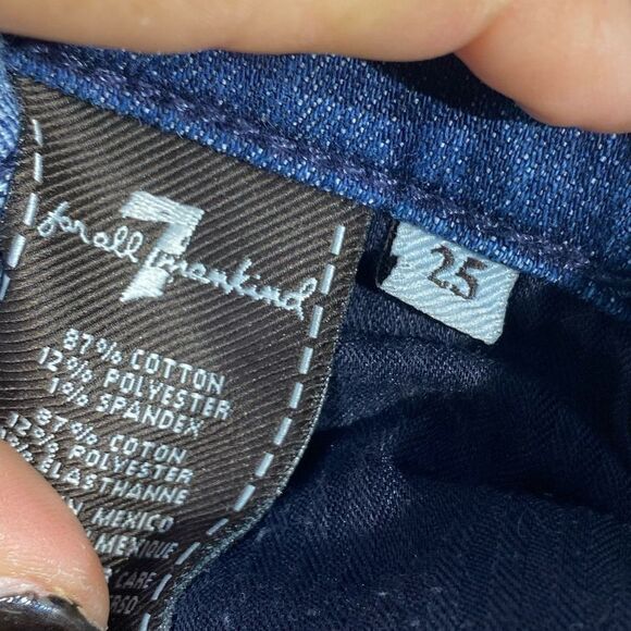 FOR ALL MANKIND Gwenevere Washed Jeans Sz 25 - Picture 7 of 7